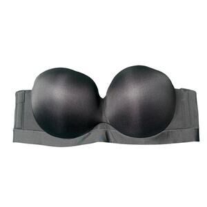 Cacique Black Seamless Strapless Bra 40C | Normcore Minimal Basics